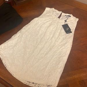 New with tags Adrianna papell white lace blouse